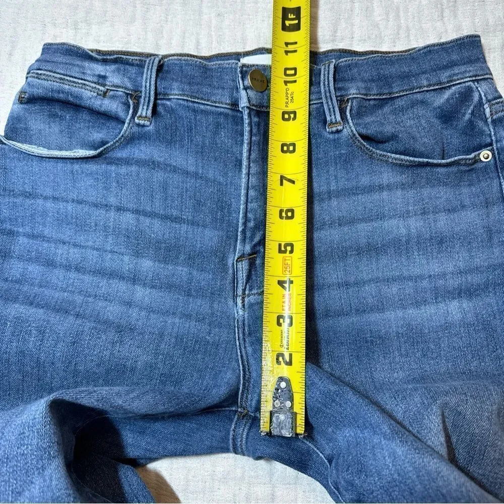 Frame Le High Straight Bestia Mid Wash Jeans size 29